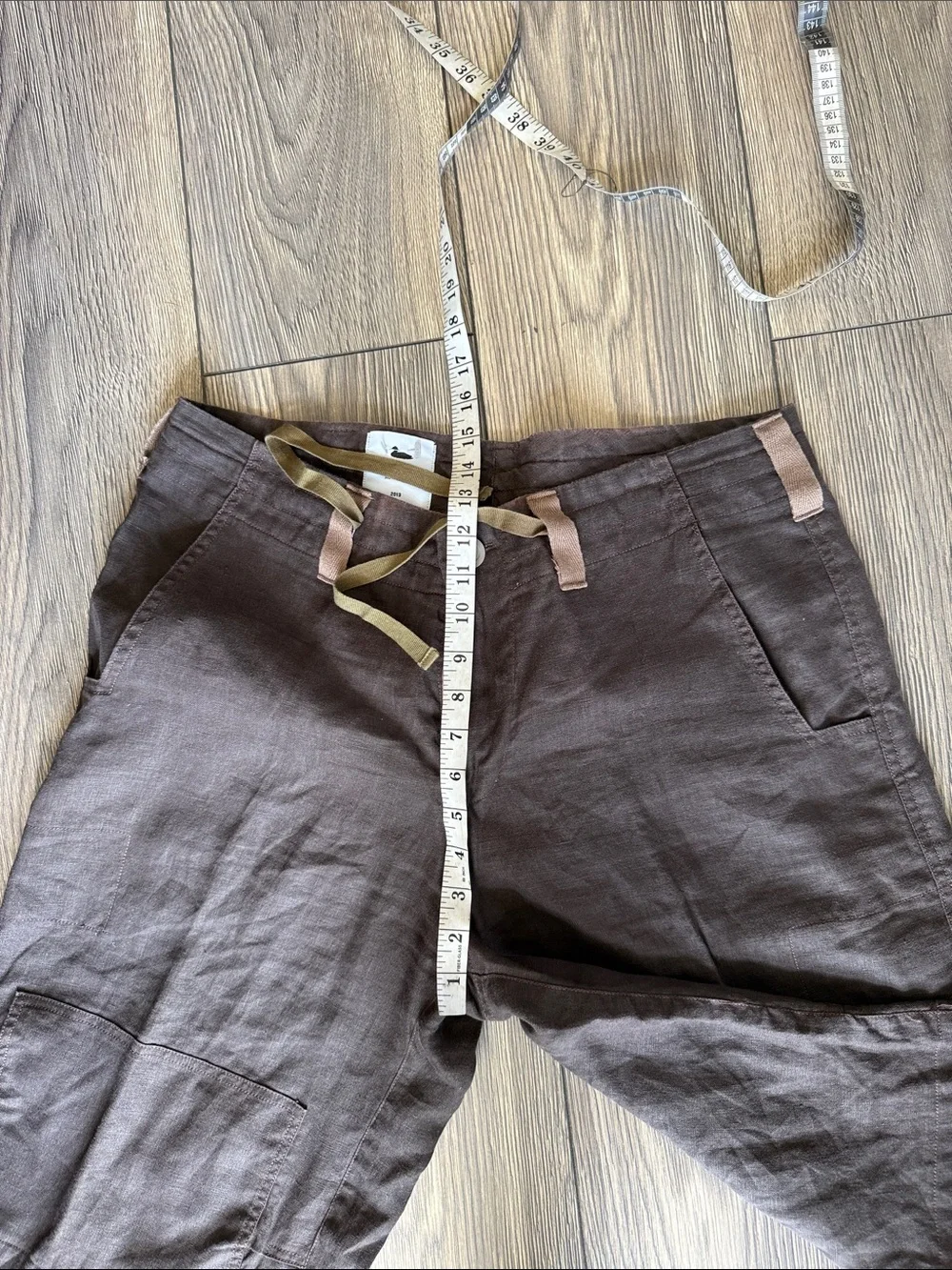 Nico Genze New York  - Brown linen shorts cargo xl